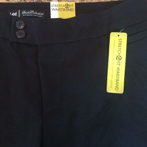 Lee Black Dress Pants New with Tags 10 Petite